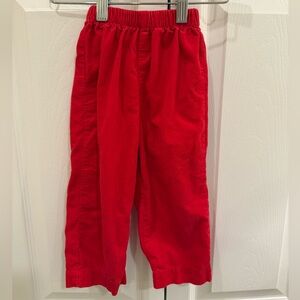 Anavini Red Smocked Little Boys Trouser Pants 24M